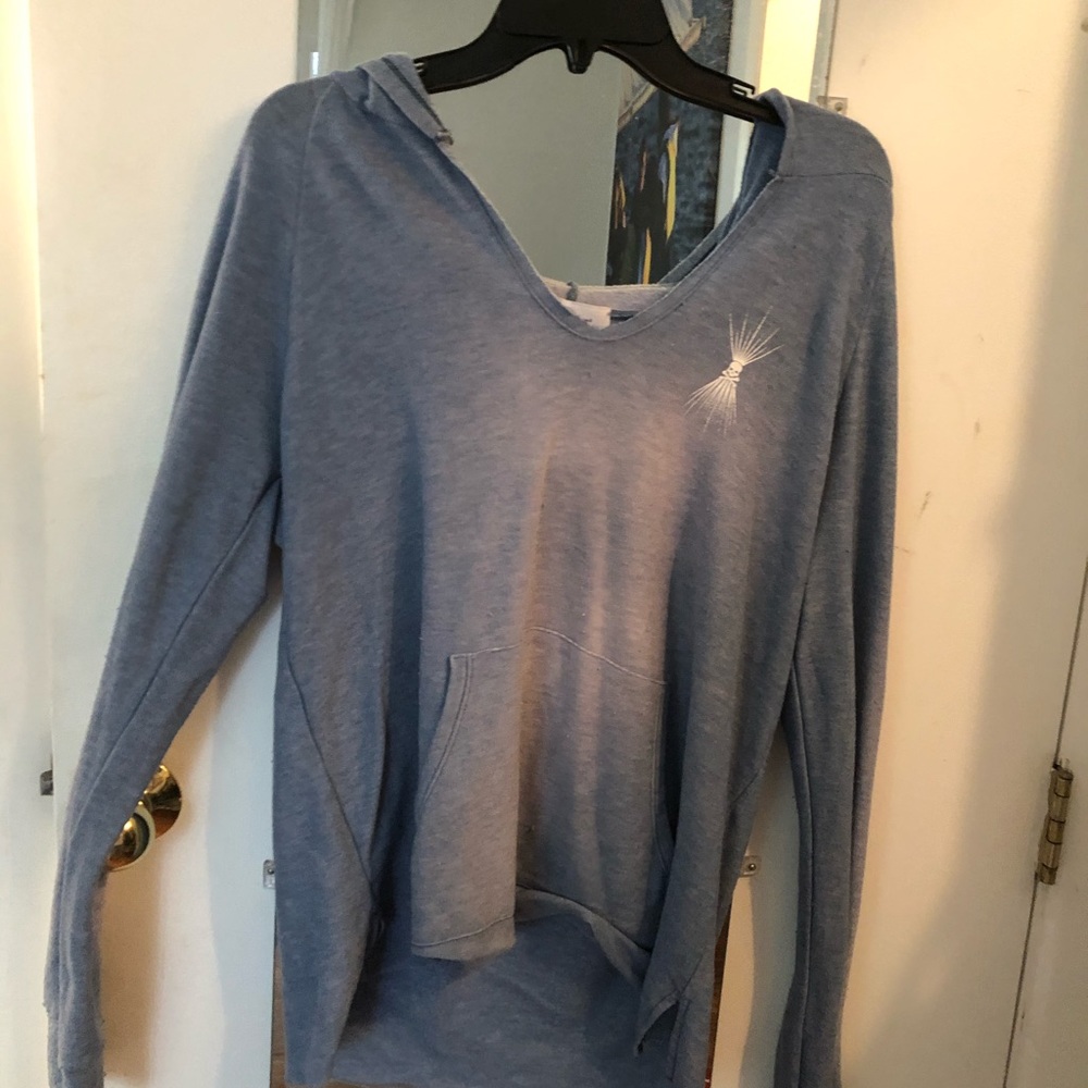 soul Cycle v-neck hoodie